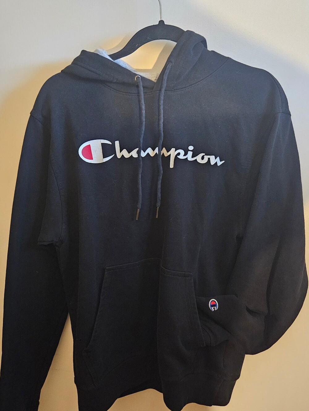 Champion Navy Blue Hoodie (Kids S)